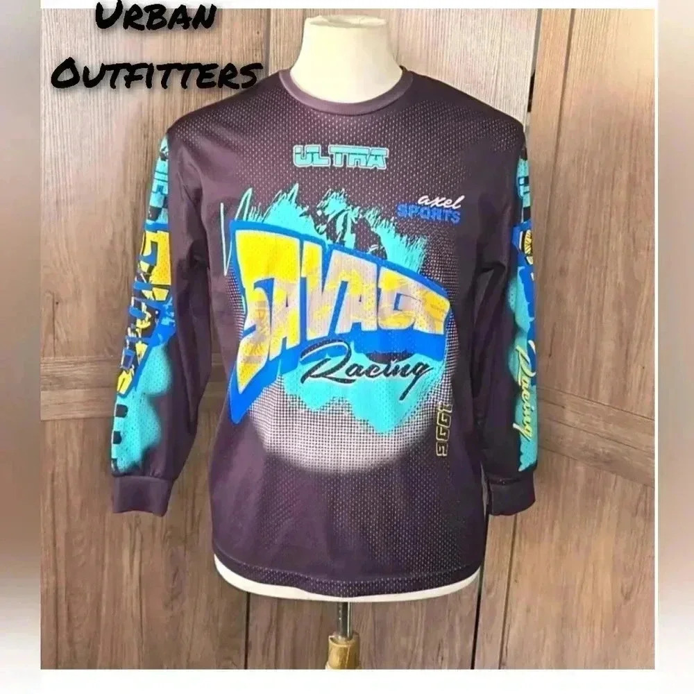 Urban Outfitters Men's Streetwear, Sportswear, Retro, Long Sleeve, Pullo…
